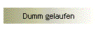 Dumm gelaufen